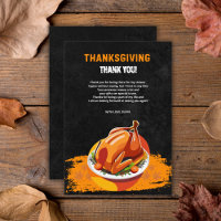 Chalkboard Thanksgiving Roasted Turkey Baby Shower