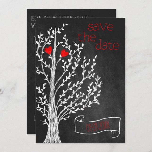 Chalkboard Theme Invitation (Front/Back)