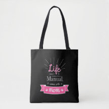 "Chalkboard" Tote with a Quote for Mum