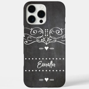 Chalkboard Typography Art iPhone 16 Pro Max Case