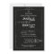 Chalkboard Typography Modern Wedding Invitation