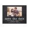 Chalkboard Typography Save the Date Postcard