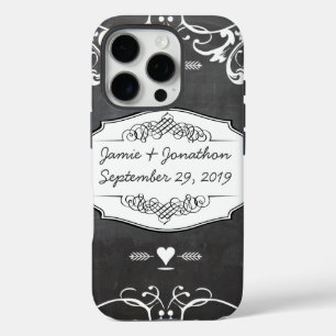 Chalkboard Typography Wedding or Quotes iPhone 16 Pro Case