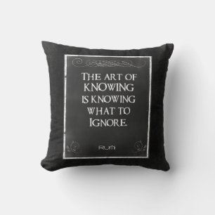 Chalkboard Typography with an Inspirational Quote Cushion