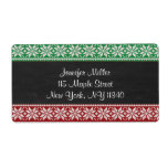 Chalkboard Ugly Sweater Holiday Address<br><div class="desc">These festive address labels are the perfect way to finish your ugly sweater party invitations. Customise with your own text. Matching invitations,  note cards and gifts available in our store.</div>