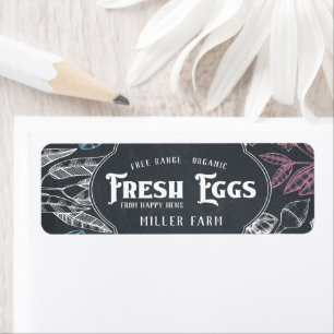 Chalkboard Vintage ⎢Egg Carton Label