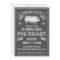 Chalkboard Vintage Pig Roast Invitation