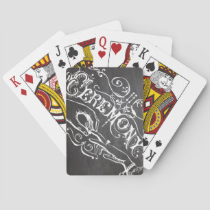 Chalkboard Vintage Playing Cards Wedding Gifts