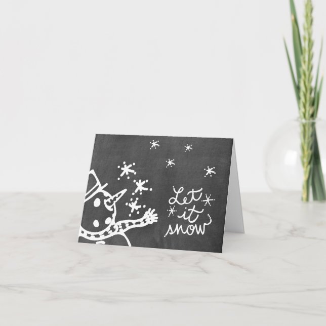 Chalkboard Wallies Holiday Note Cards (Front)
