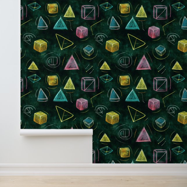 Chalkboard wallpaper for kids’ playrooms (Application)