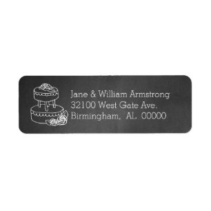 Chalkboard Wedding Address Labels