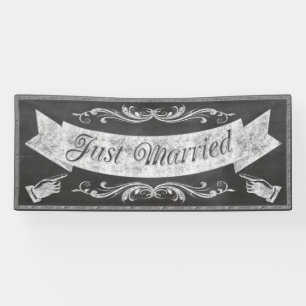 Chalkboard Wedding Banner CBWX