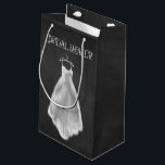 Chalkboard Wedding Dress Bridal Shower Gift Bag<br><div class="desc">Chalkboard Wedding Dress Bridal Shower Gift Bag - Design features a chalk sketched printed wedding dress on a printed chalkboard background with fancy typography. See the matching the collection found below.</div>