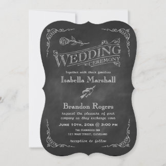 Chalkboard Wedding Invitation 2