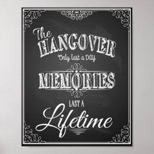 Chalkboard Wedding Memories print