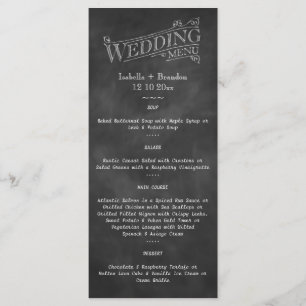 Chalkboard Wedding Menu 2