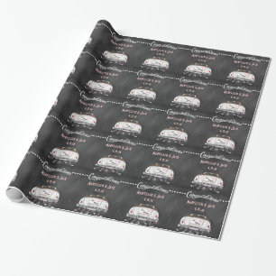 Chalkboard Wedding Personalised Wrapping Paper