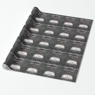 Chalkboard Wedding Personalised Wrapping Paper