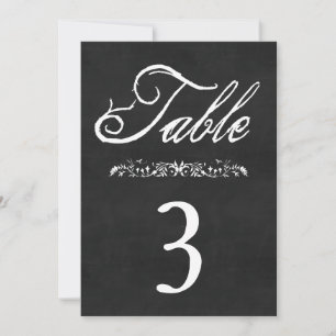 Chalkboard Wedding Table Numbers