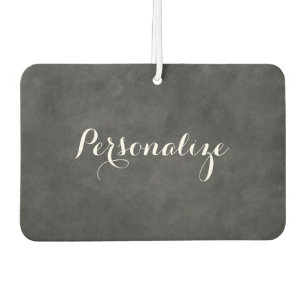 Chalkboard wedding typography car air freshener