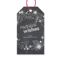 Chalkboard Winter Botanical Christmas Holiday