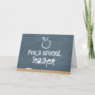 Chalkboard with Apple Card