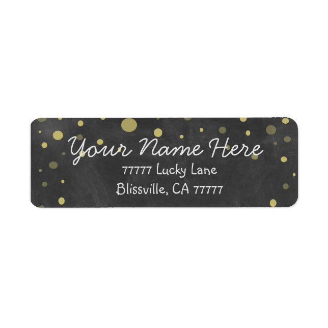 Chalkboard with Gold Dots (Front)