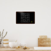 chalkboard with magic square poster (Kitchen)