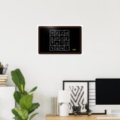 chalkboard with magic square poster (Home Office)