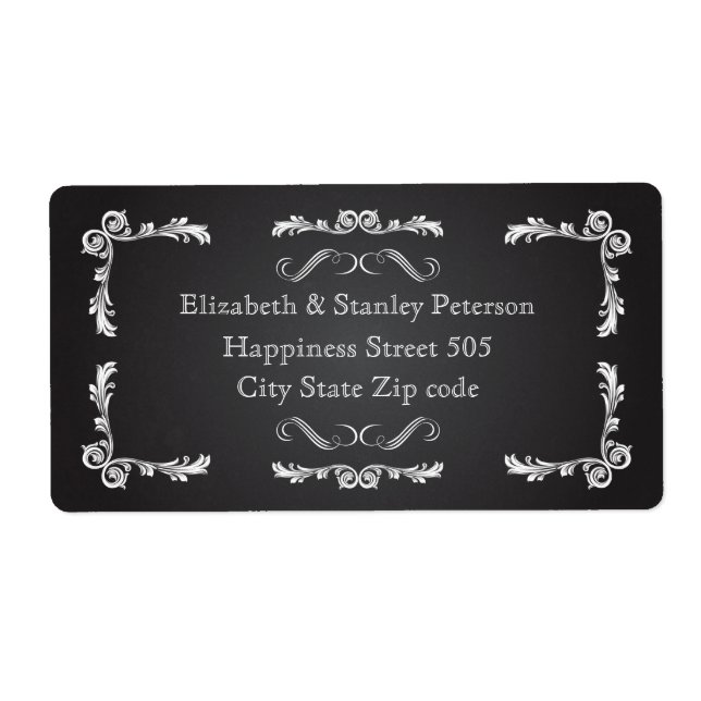 Chalkboard with vintage frame wedding (Front)