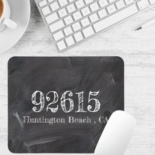 Chalkboard Zip Code  Mouse Mat