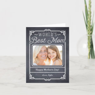 Chalked Frame Mothers Day Photo Card