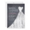 Chalked Gown Bridal Shower Invitation