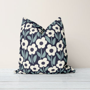 Chalkflower Garden Moody Midnight Cushion
