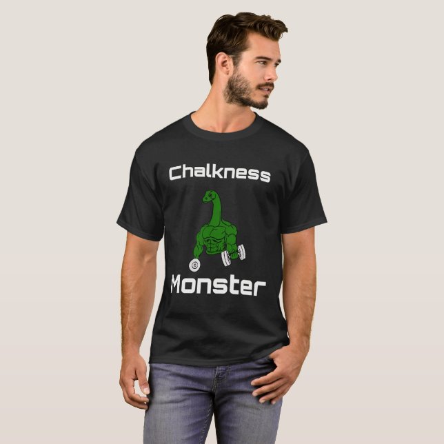 Chalkness Monster Rock Climbing Bouldering T-Shirt (Front Full)
