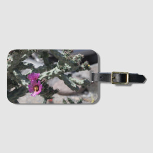 Challa Cactus in bloom Luggage Tag