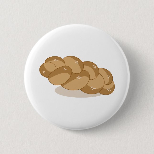 Challah 6 Cm Round Badge (Front)