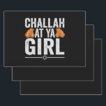 Challah at Ya boy Funny Jewish Hanukkah Holiday Wrapping Paper Sheet<br><div class="desc">chanukah, menorah, hanukkah, dreidel, jewish, judaism, holiday, religion, christmas, </div>