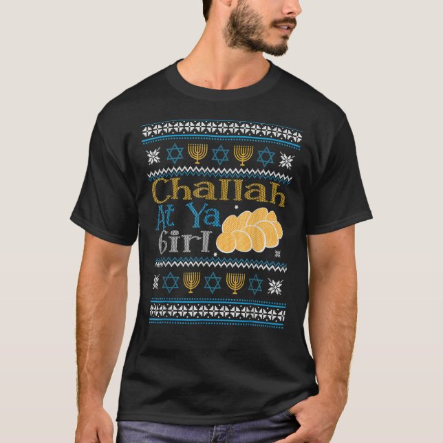 Challah At Ya Girl Matching  Ugly Hanukkah Sweater (Front)