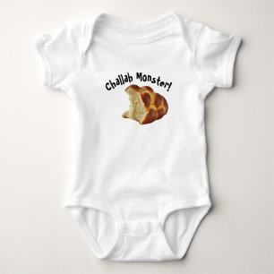 Challah Monster Shabbat Baby Bodysuit