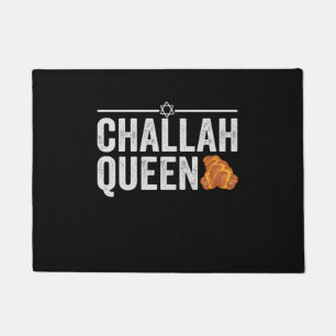 Challah Queen Funny Hanukkah Jewish Holiday Gift Doormat