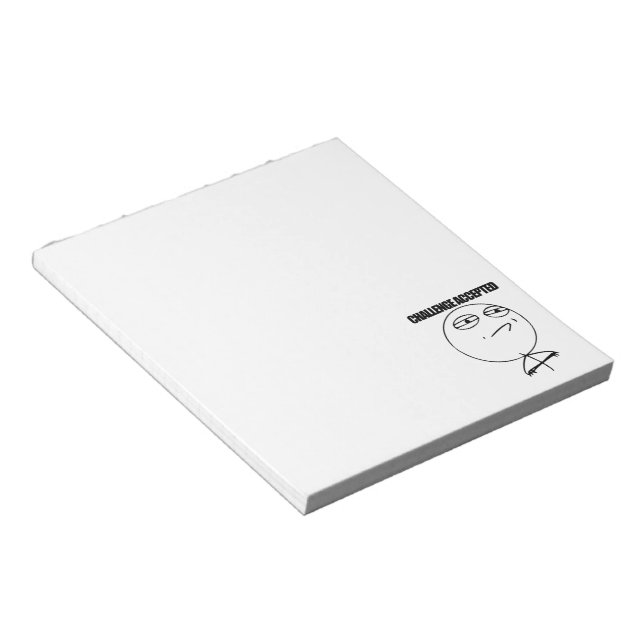 Challenge Accepted Notepad (Angled)