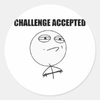 Challenge Accepted Rage Face Comic Meme