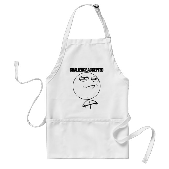 Challenge Accepted Standard Apron (Front)