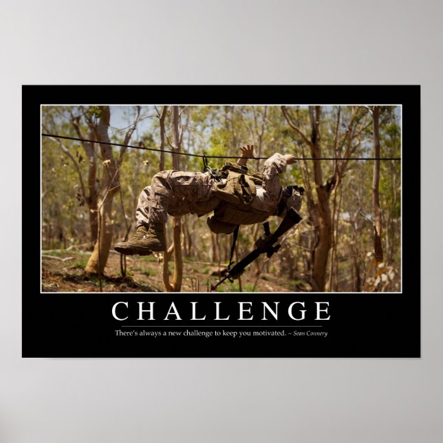 Challenge: Inspirational Quote 2 Poster (Front)