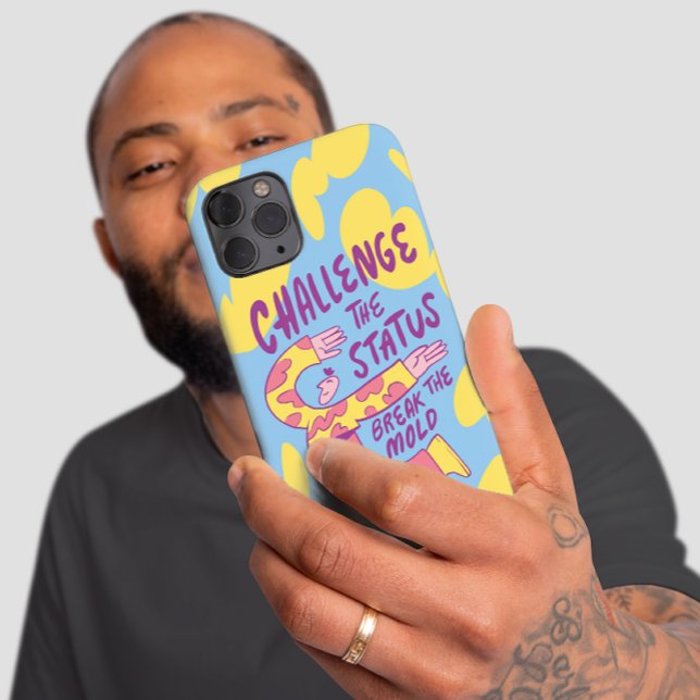 CHALLENGE THE STATUS BREAK THE MOLD, SELF LOVE  iPhone CASE (Creator Uploaded)