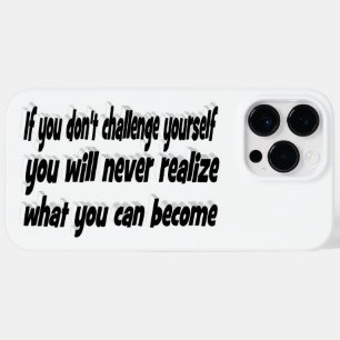 Challenge Yourself Motivational Quote  Case-Mate iPhone 14 Pro Max Case