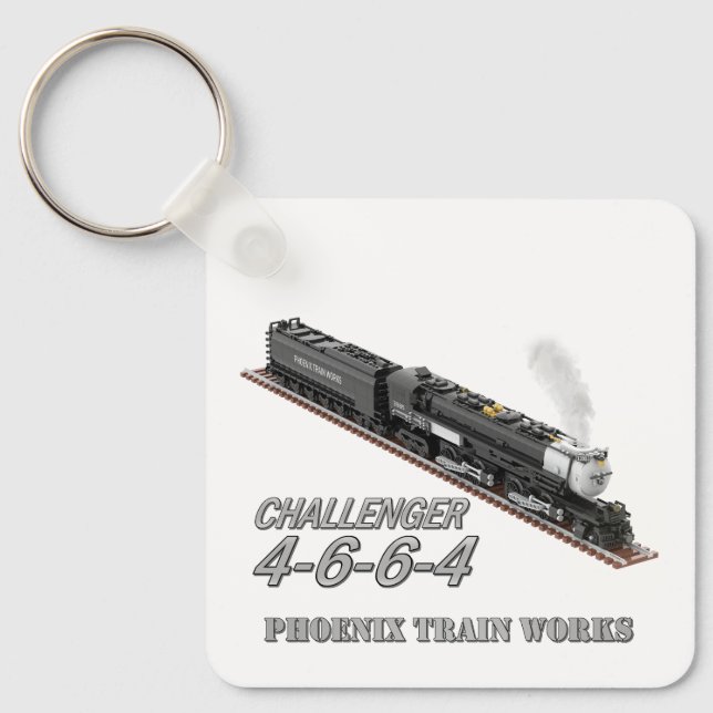 Challenger 4-6-6-4 Locomotive Dual-Sided Key Ring (Front)