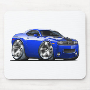 Challenger Blue Car Mouse Mat