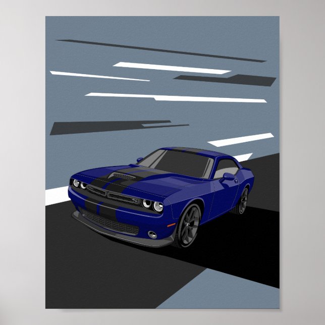 Challenger Blue Poster (Front)